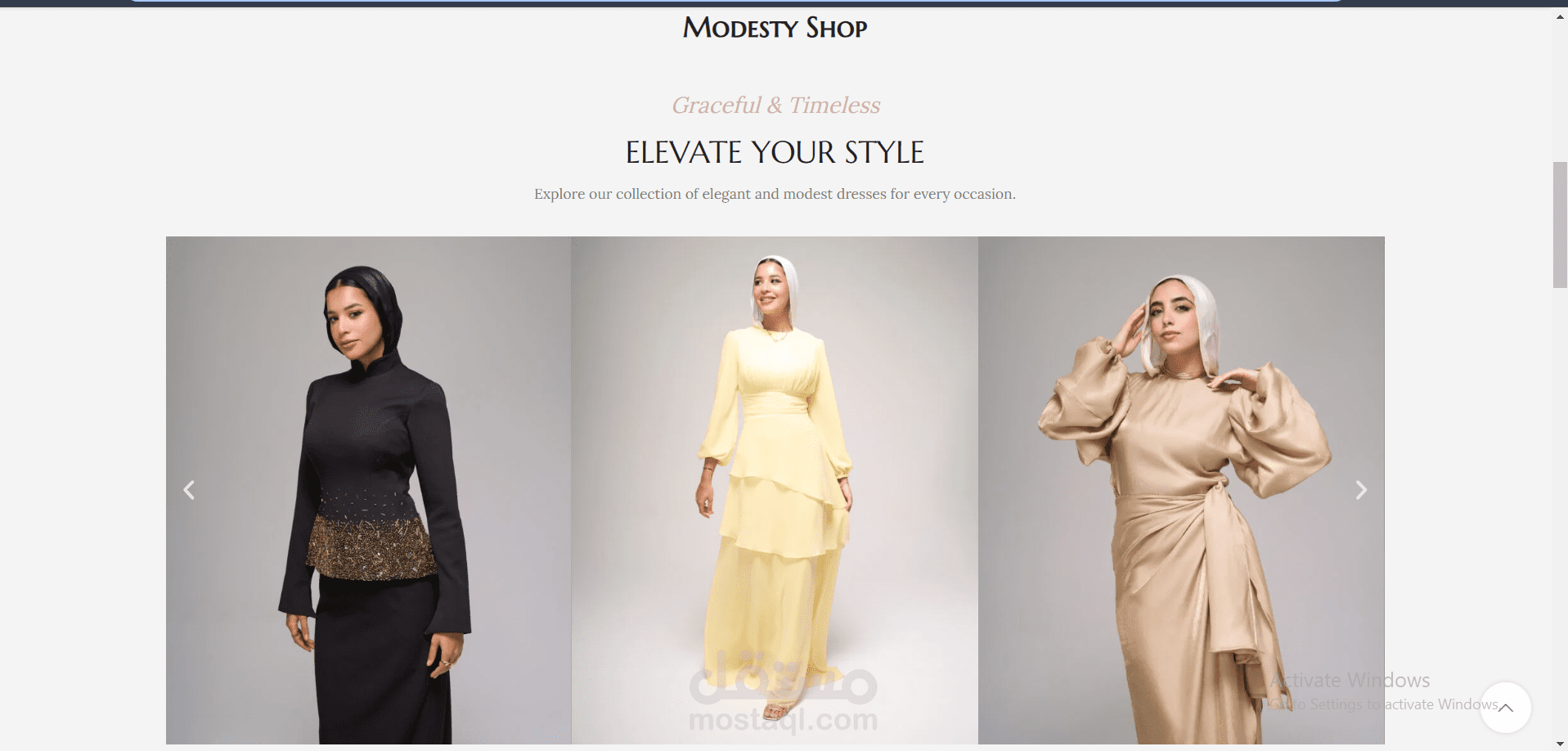 ويب سايت e-commerce