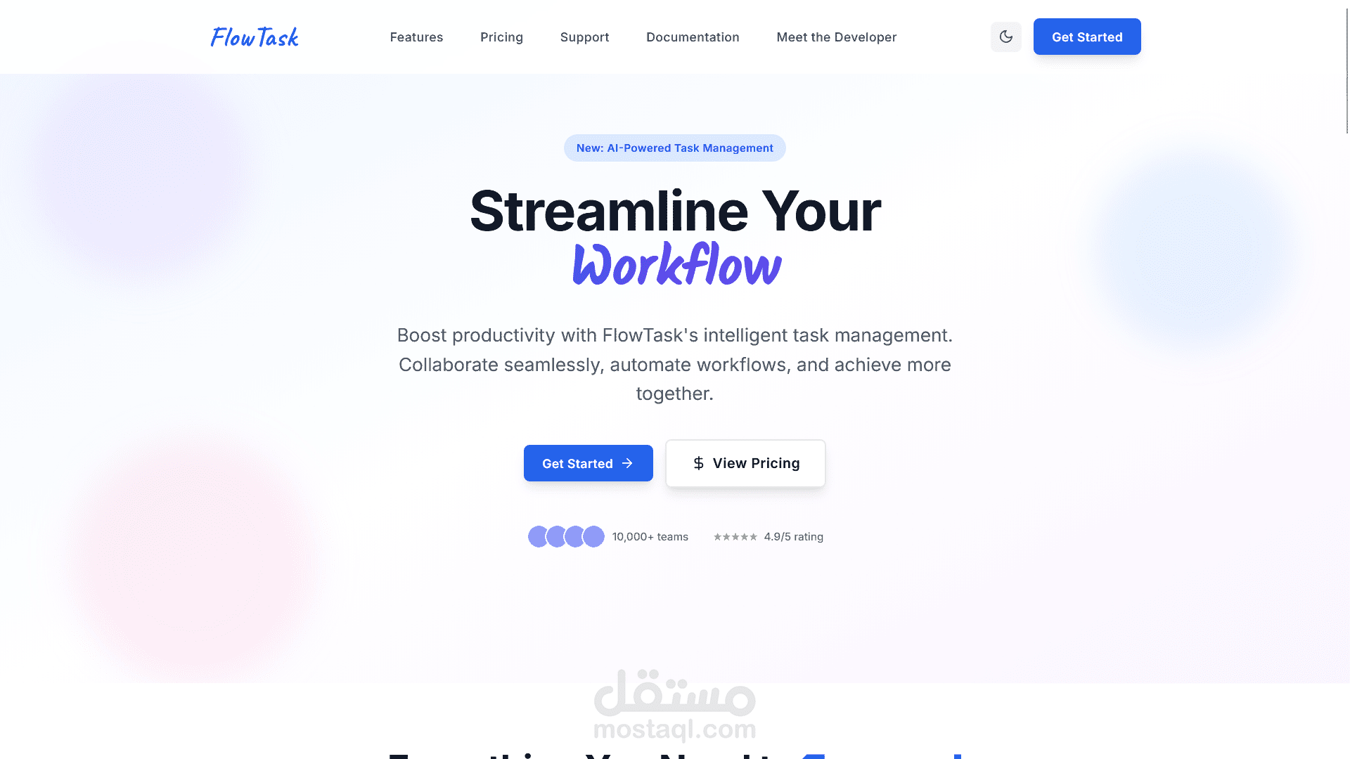 MyFlowTask | Productivity & Task Management Dashboard
