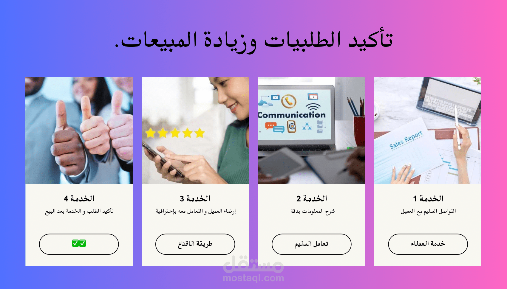 إدارة مبيعات متجرك الإلكتروني والرد على العملاء باحترافية لخبرة أزيد من 5 سنوات