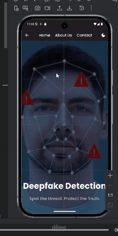 تطبيق كشف الفيديوهات المزيفة (Deepfake Detection) باستخدام Flutter وذكاء اصطناعي