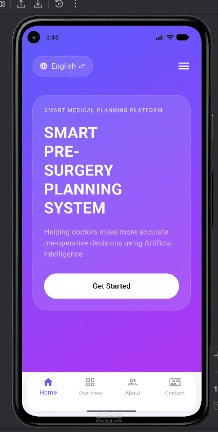 تطبيق ذكي للتخطيط الطبي قبل العمليات باستخدام Flutter والذكاء الاصطناعي