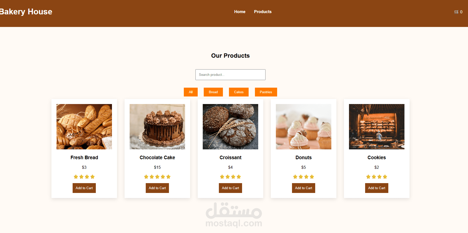 Bakery House Website – Artisan Bakery Landing Page
