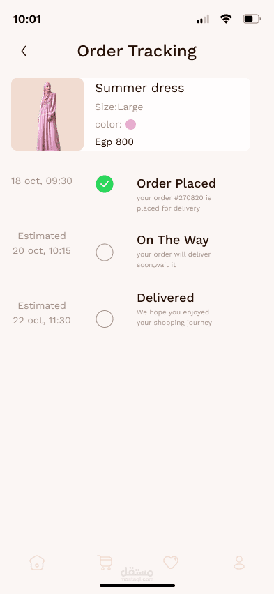 E-commerce App – Checkout & Order Flow