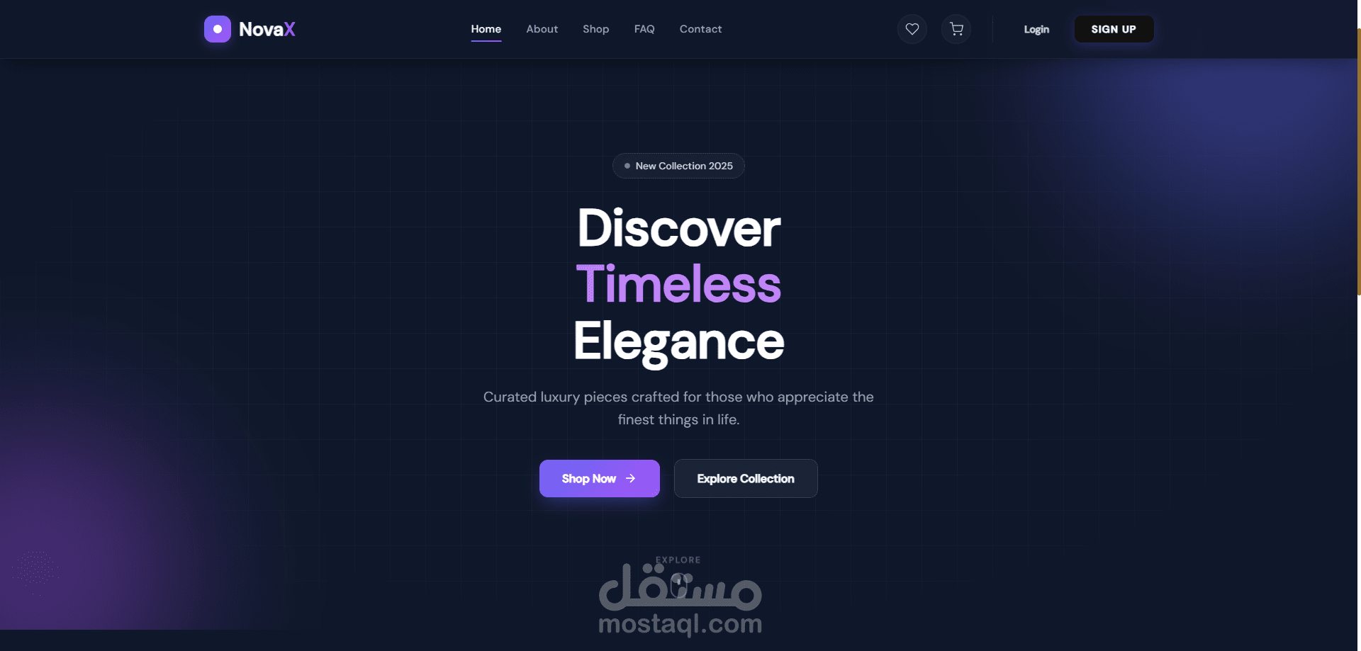 منصة تجارة إلكترونية متكاملة (Full-Stack E-commerce Platform)