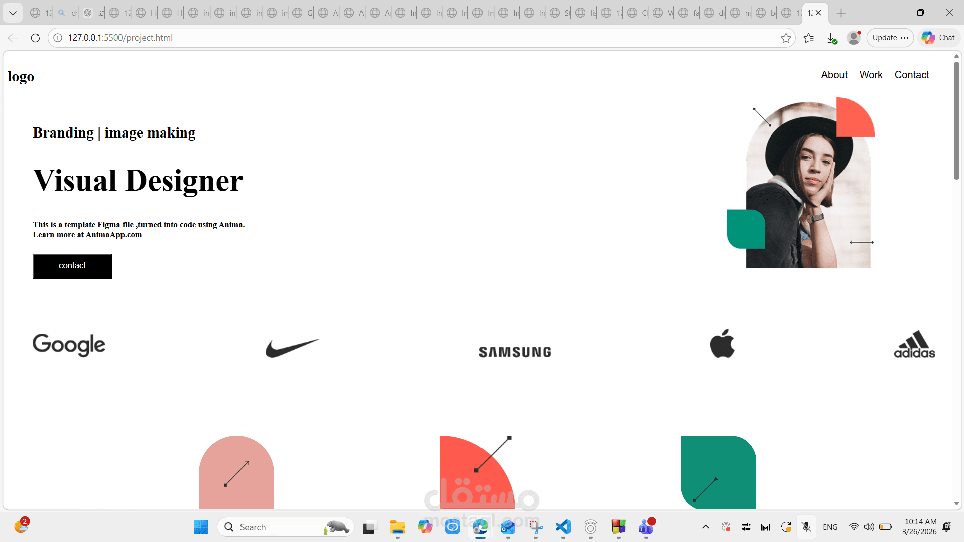 تصميم صفحه هبوط
