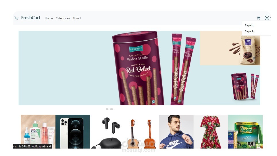 FreshCart - E-commerce Website