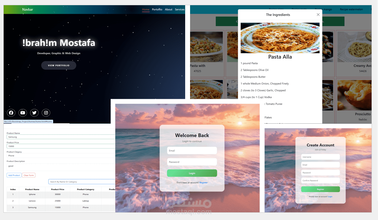 تطوير واجهة مستخدم (Front-End) لمنصة تجارة إلكترونية متكاملة