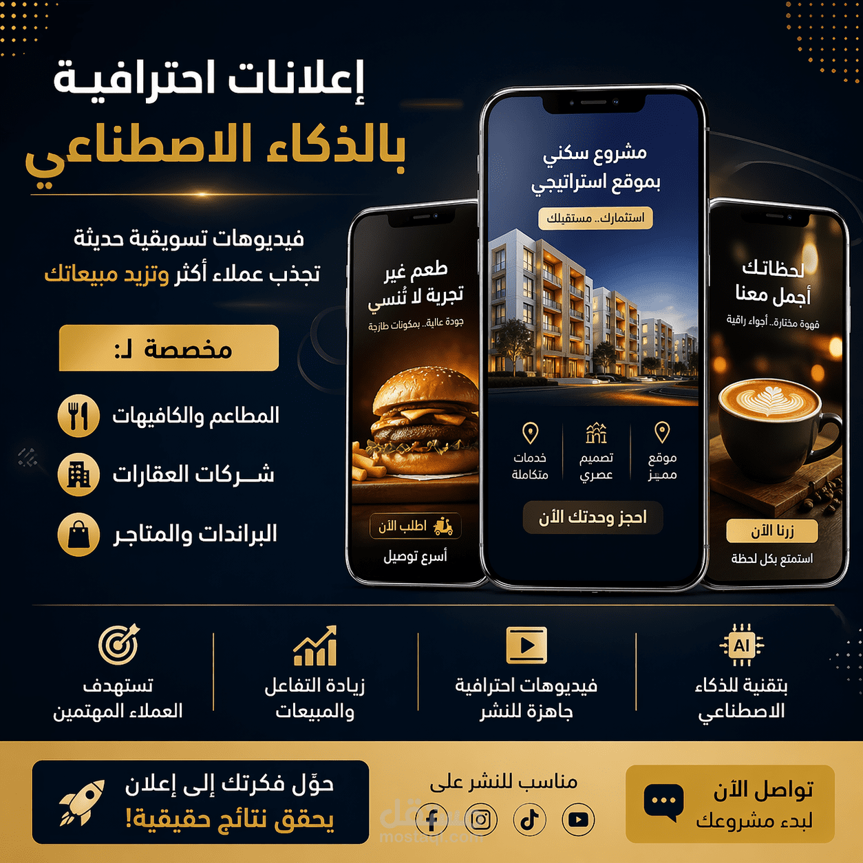 تصميم إعلانات احترافية بالذكاء الاصطناعي لزيادة مبيعات مشروعك