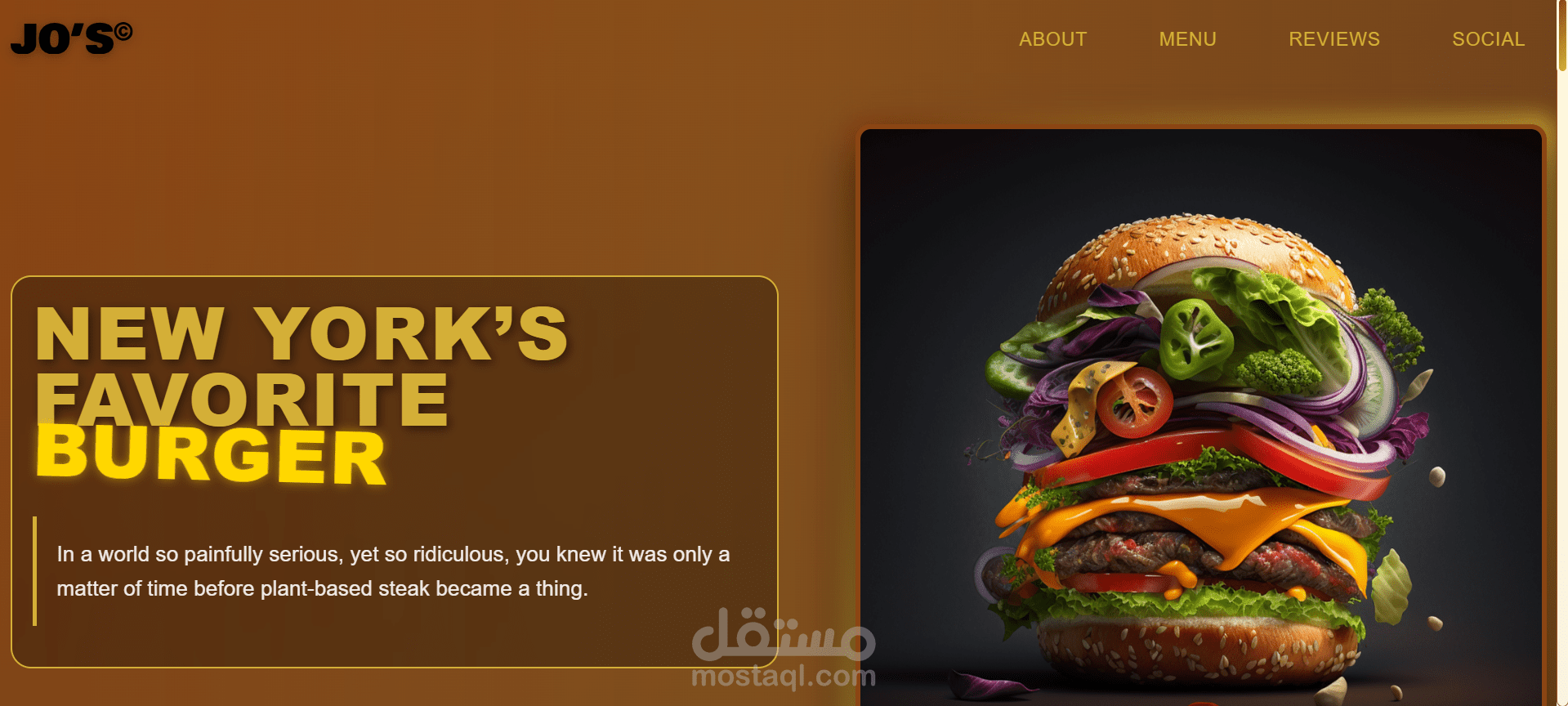 Burger Restaurant Website