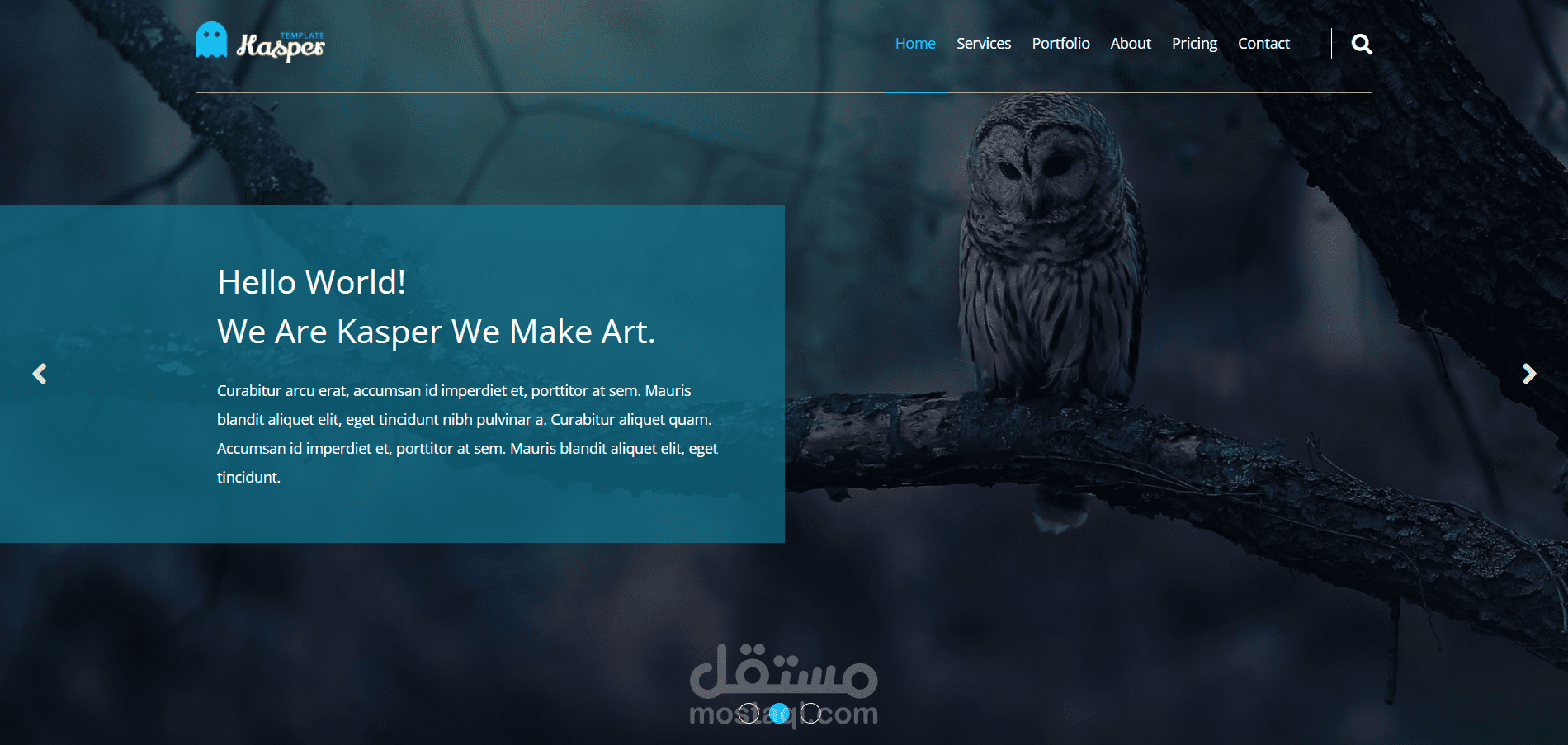 Kaspar  Landing Page