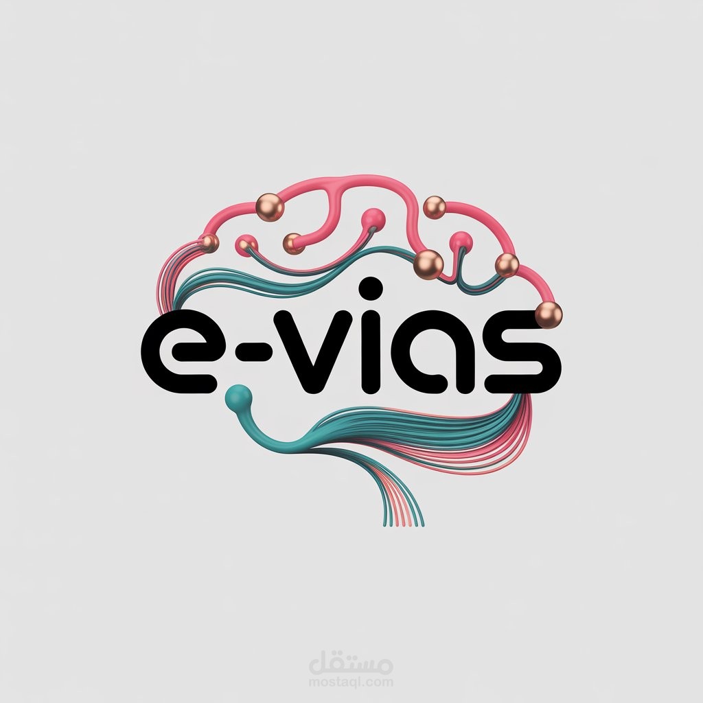 تصميم لوجو احترافي logo لموقع E-vias