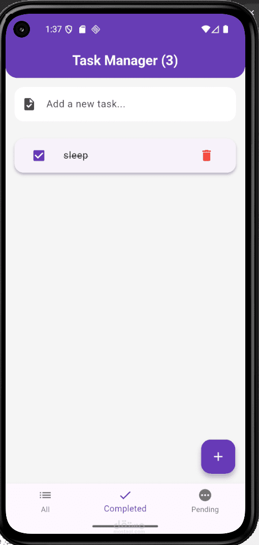 Task Manager App with OnBoarding & Local Storage