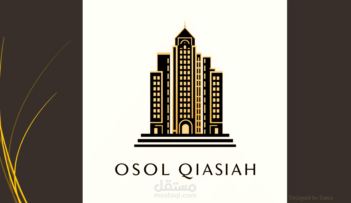 تصميم وتنسيق ملف تعريفي(OSOOL QIASAH LIMETED) لشركة مقاولات وإنشاءات