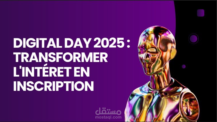 عرض تقديمي استراتيجي (Digital Day 2025) حول تحويل الاهتمام إلى تسجيل