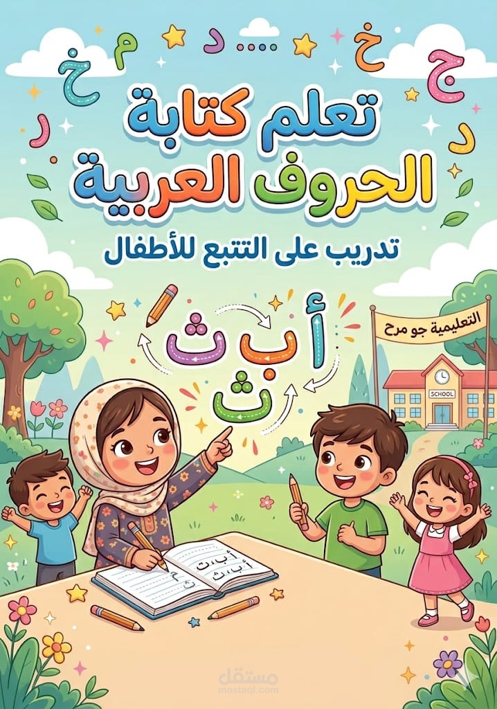 كتاب تعلم الاطفال حروف اللغه العربية
