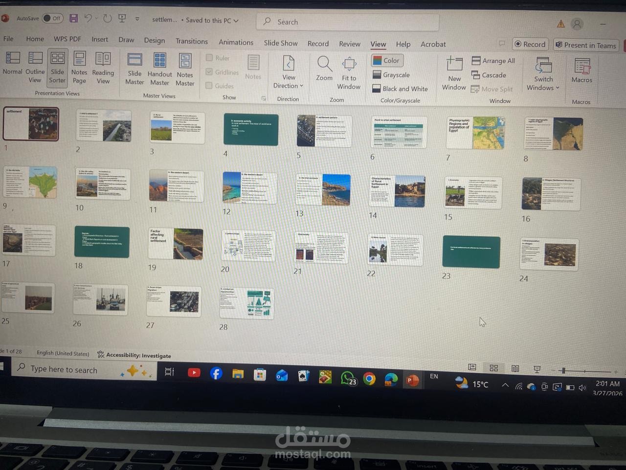 Presentation Title: Settlement