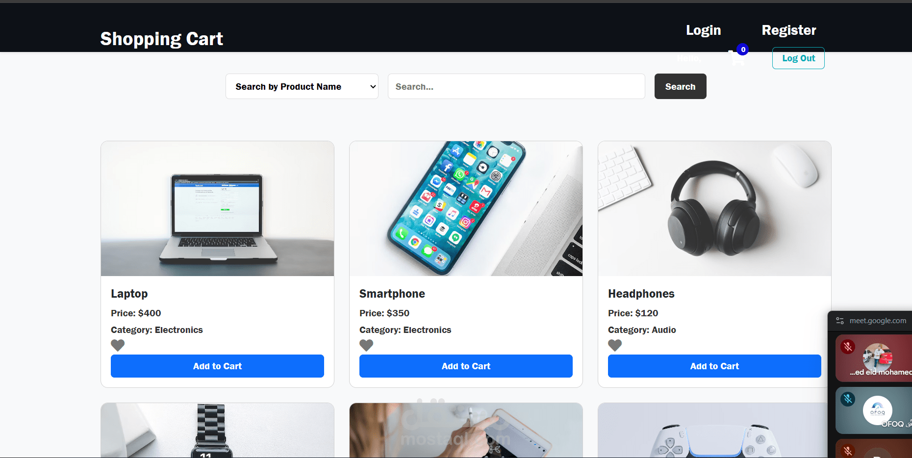 Shopping Cart — Modern E-Commerce Web App