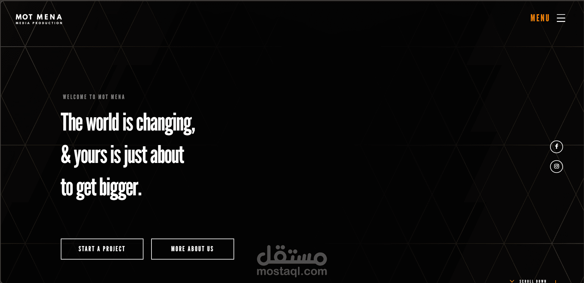 تصميم وتطوير موقع MOT MENA باستخدام HTML و CSS