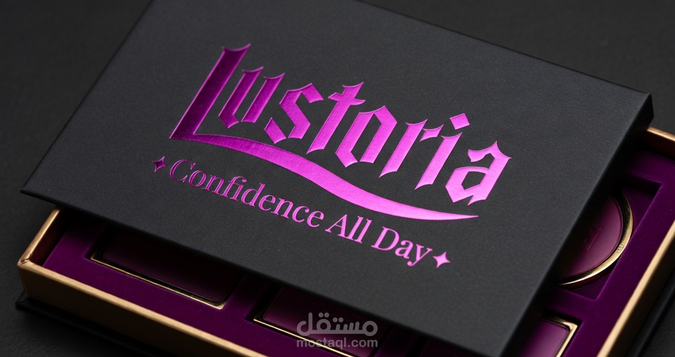 Lustoria | Gothic Makeup Identity & Visual Branding