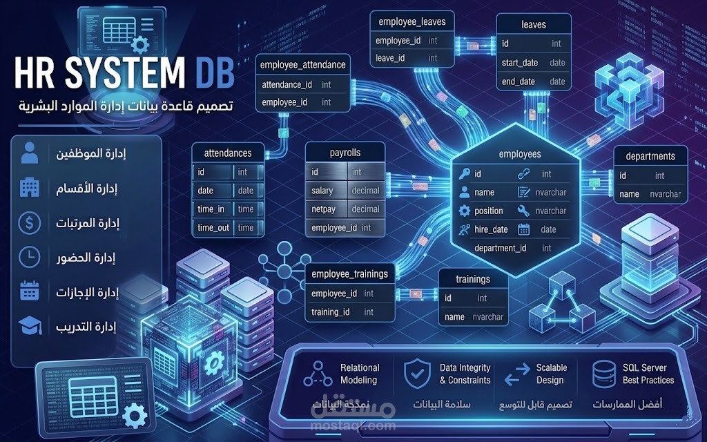 HRMS Database  قاعدة بيانات إدارة الموارد البشرية