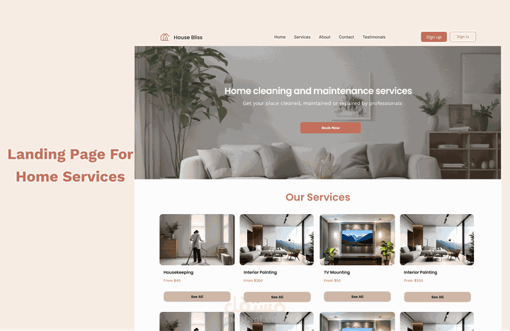 تصميم صفحه هبوط احترافية