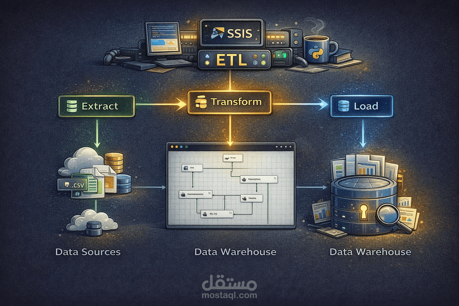 ETL pipeline using SSIS