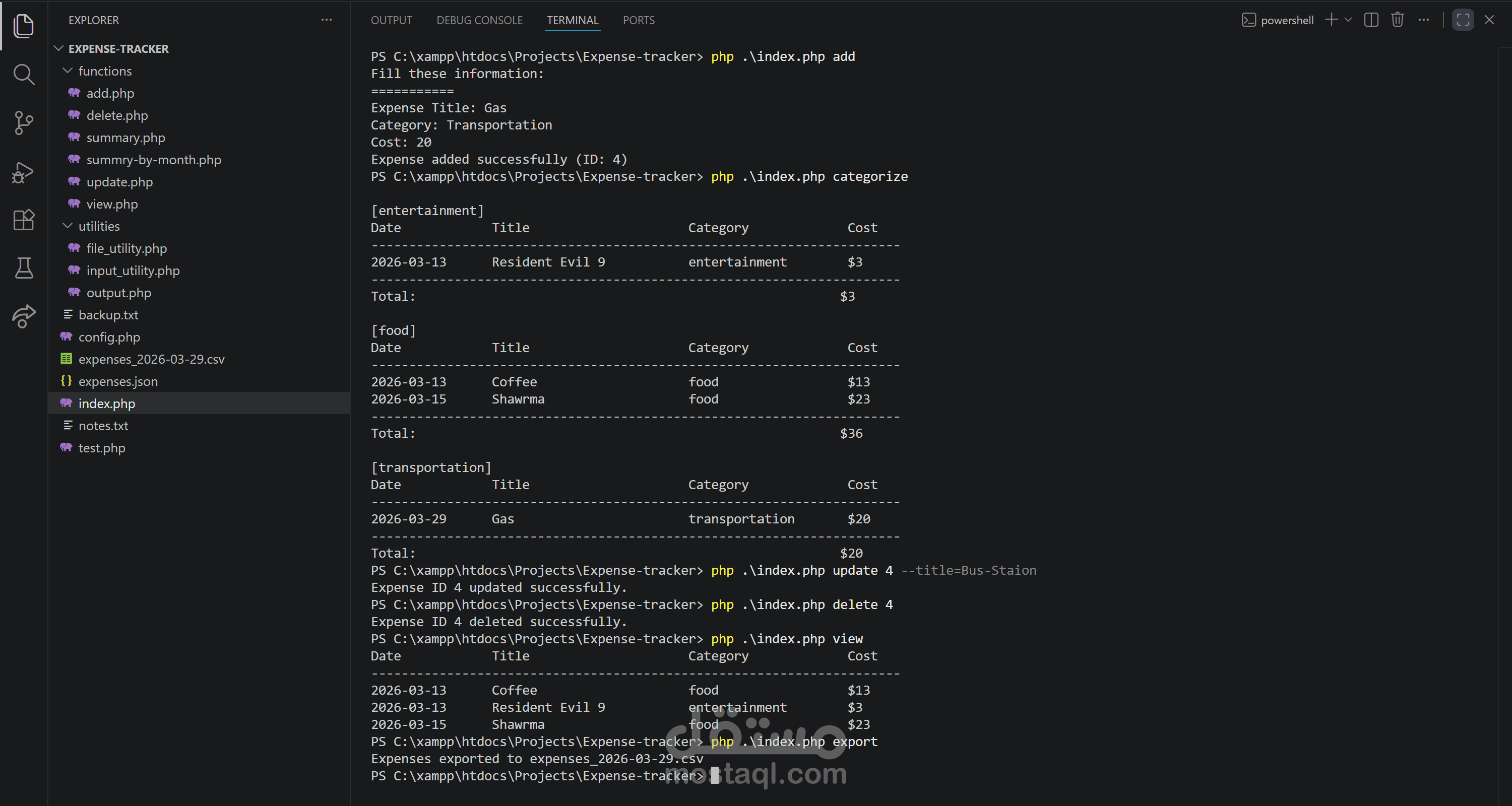 Expense-Tracker CLI