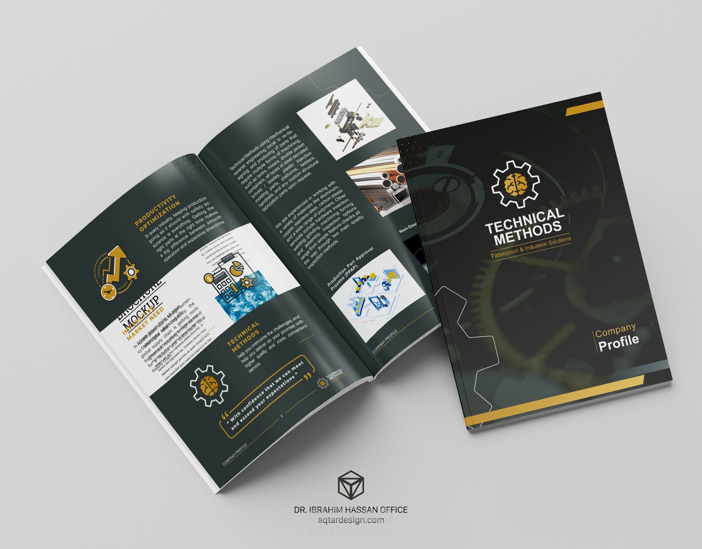 تصميم شعار وهوية وبروفايل وويب سايت