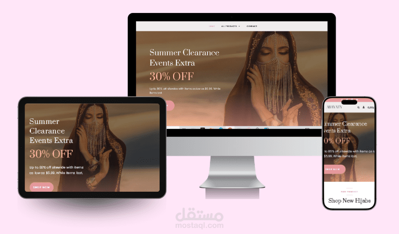 متجر عبايات إلكتروني باستخدام WooCommerce بتجربة شراء سهلة ونظام طلب مبسط