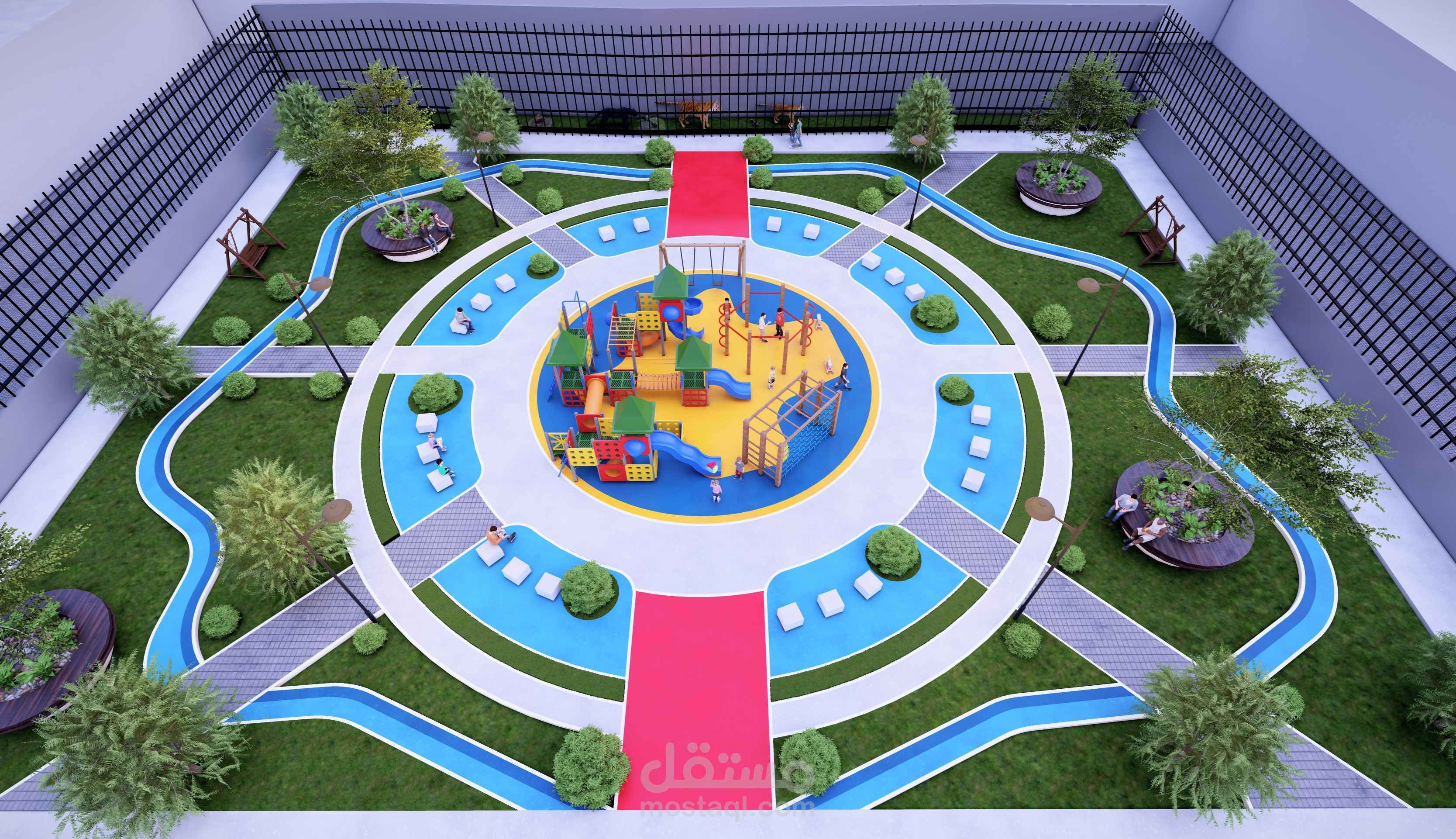 تصميم حديقة العاب عامة