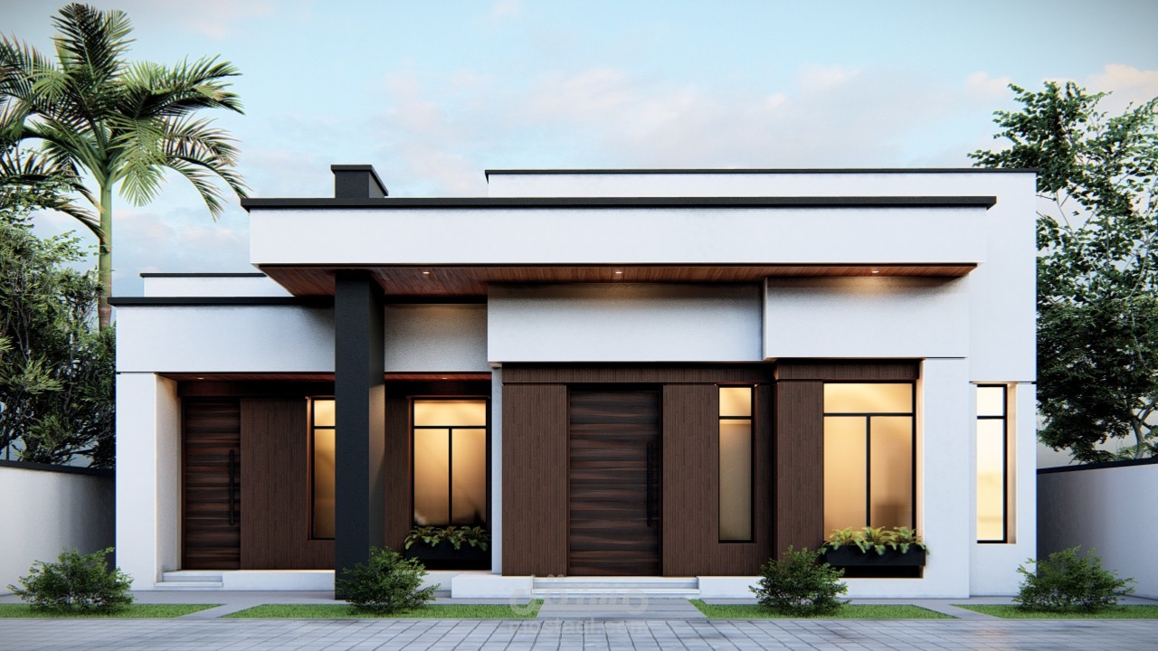 تصميم منزل طابق واحد