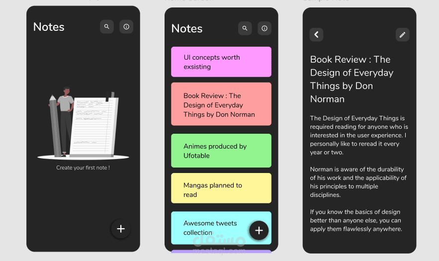 Notes app