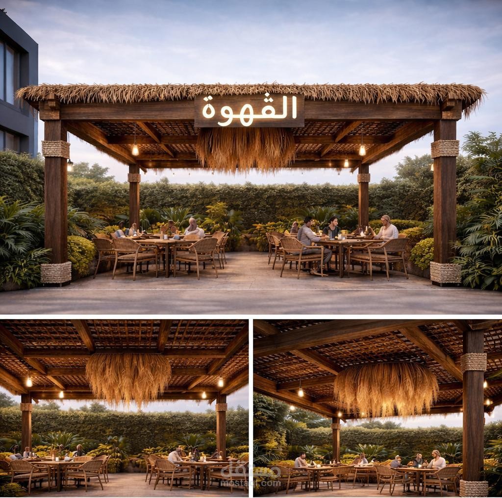 تصميم خارجي لمظلات