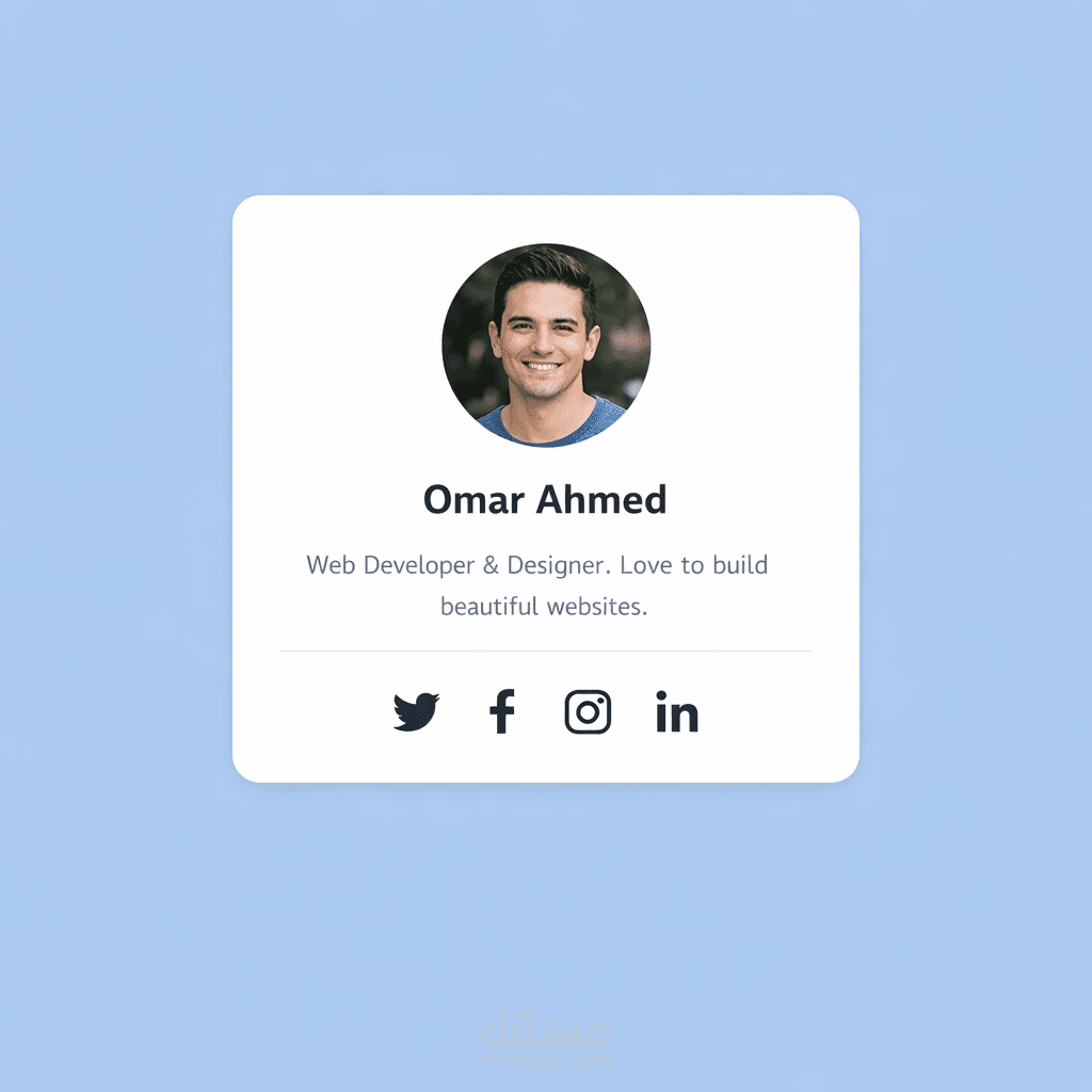 تصميم موقع شخصي احترافي (Portfolio Website)