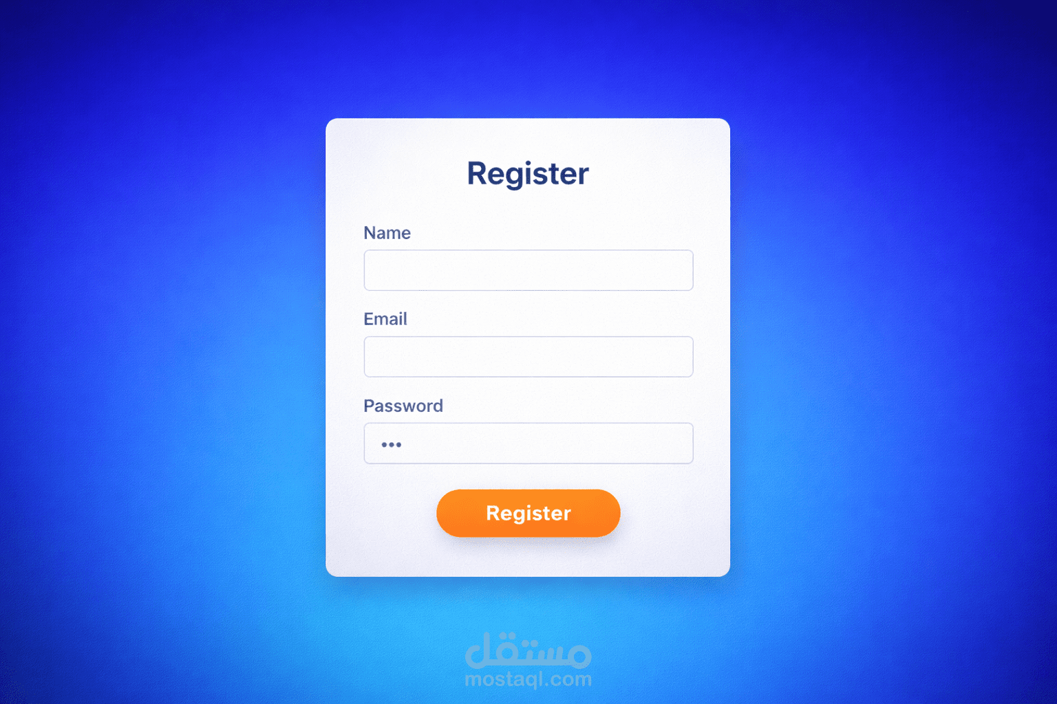 تصميم صفحة Login عصرية باستخدام HTML و CSS