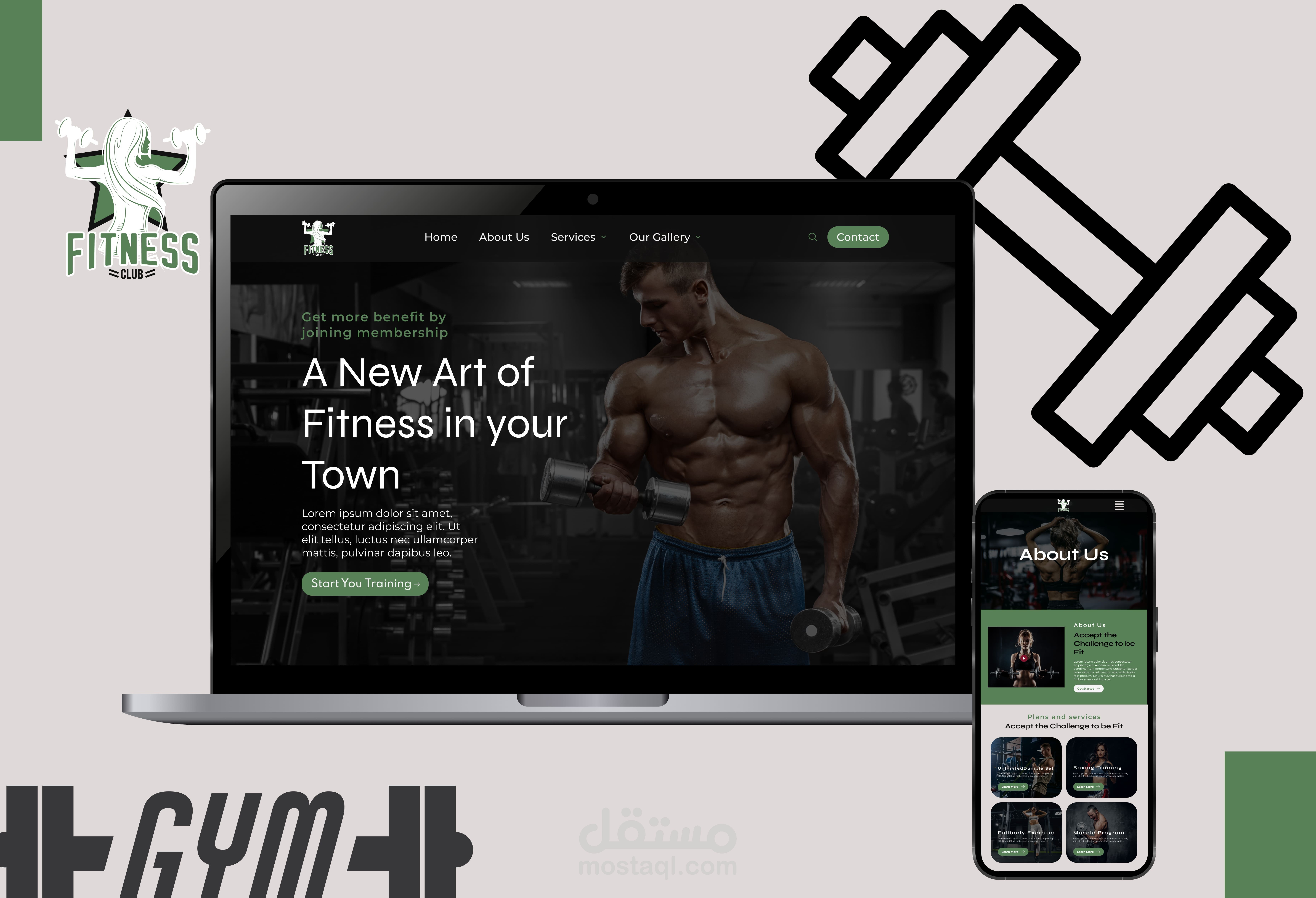 Gym Website / Ui design