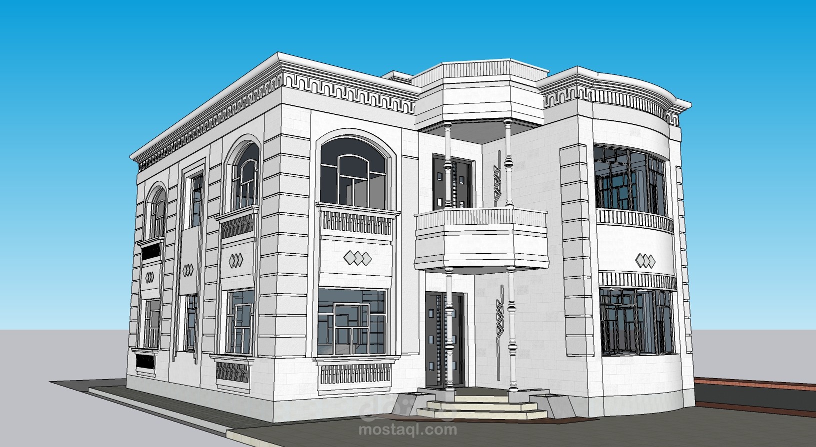تصميم فيلا سكنية