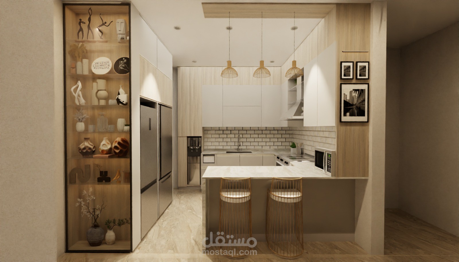 Open small kitchen