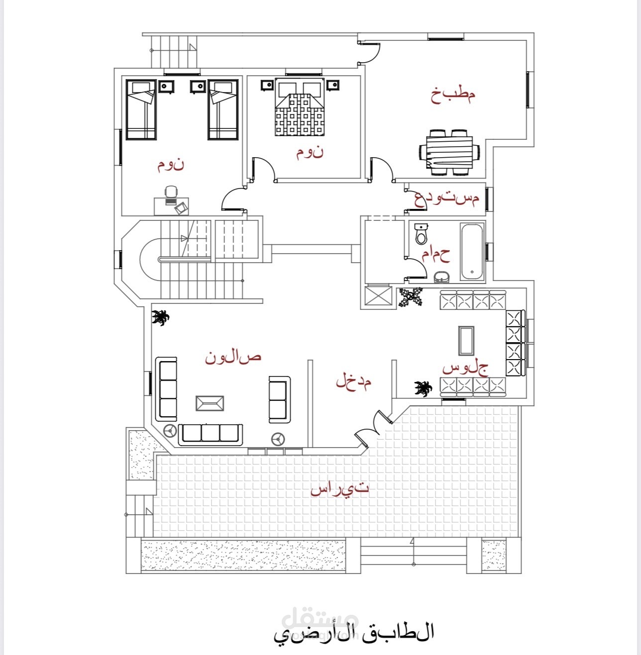 التصميم المعماري فيلا سكنية