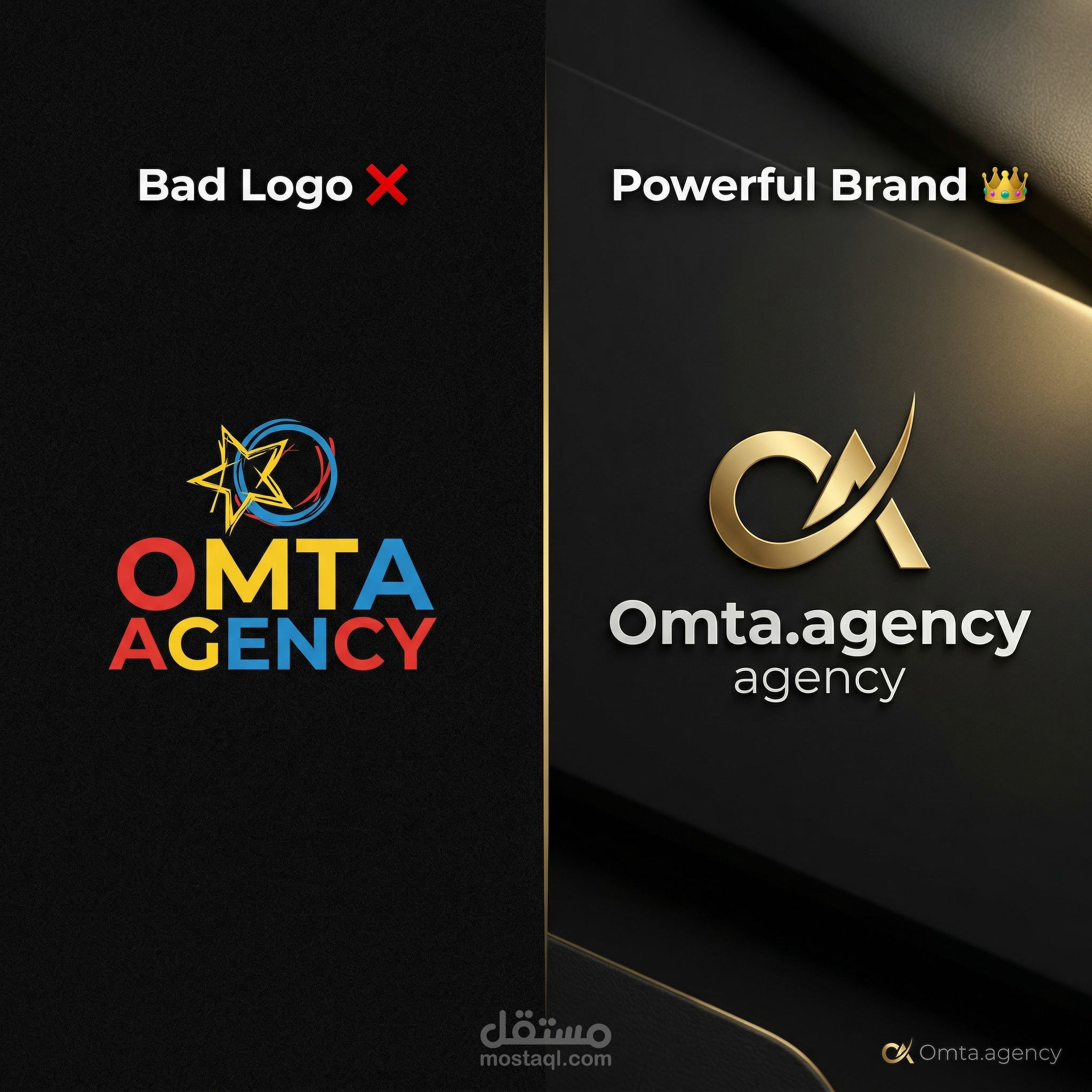 أقدم لك تصميم لوجو احترافي يعكس هوية براندك