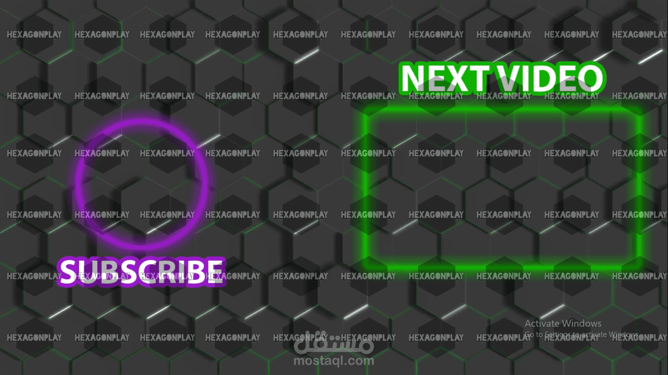 End Screen, Outro احترافية 001