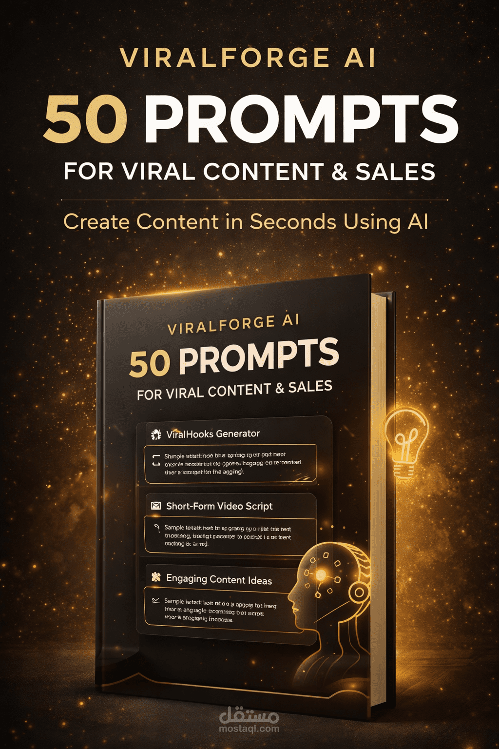 ViralForge AI - 50 Prompt للمحتوى الفيروسي والمبيعات