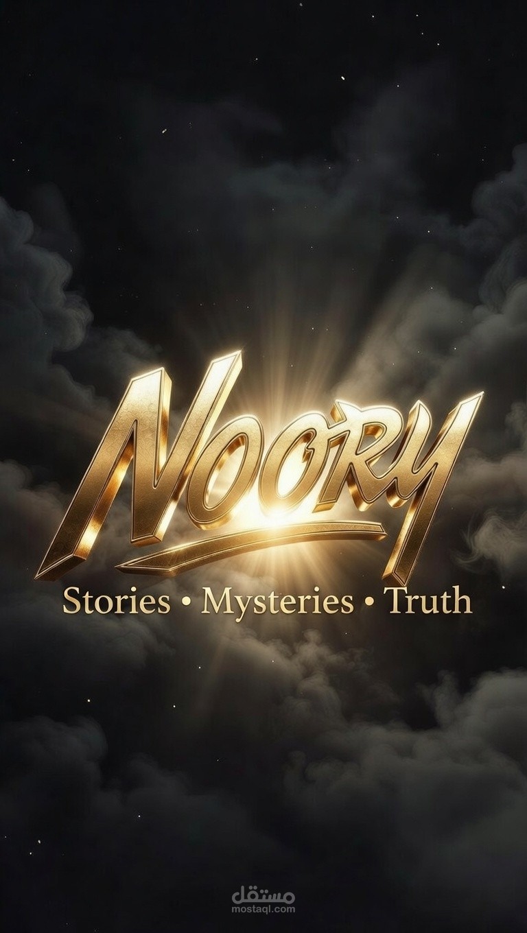 Noory Logo – Cinematic Golden Logo Design