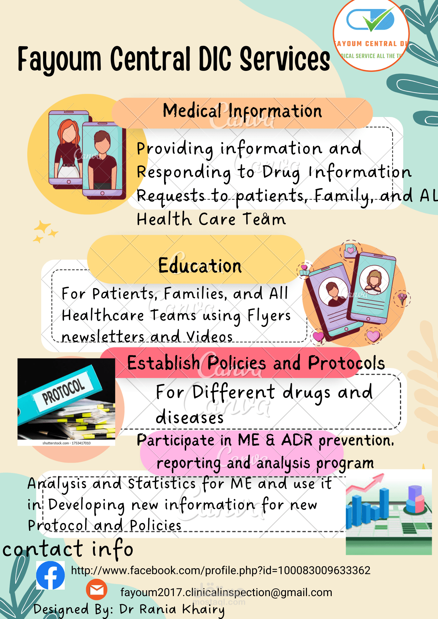 تأسيس وإدارة "مركز المعلومات الدوائية بالفيوم" (DIC) ومنظومة اليقظة الدوائية بمحافظة الفيوم