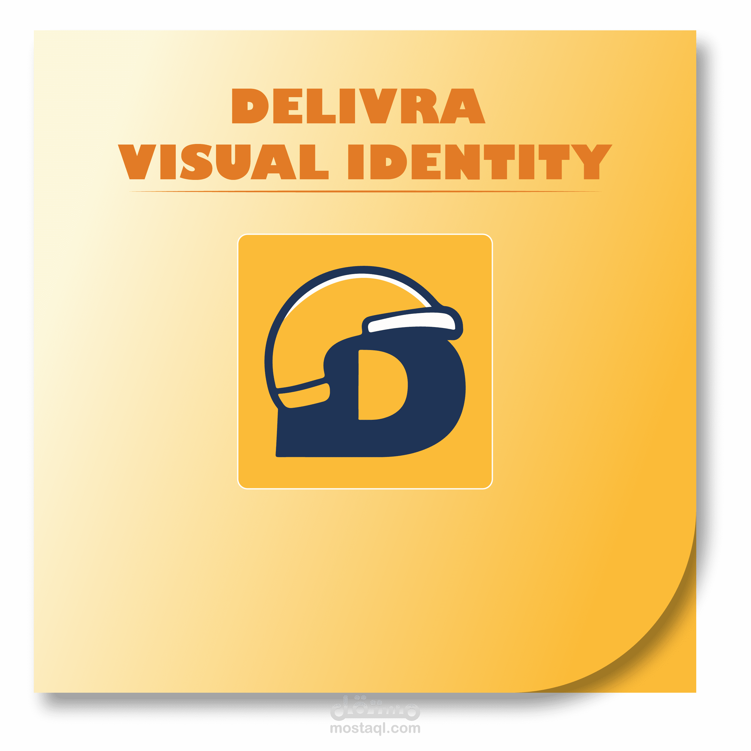 هوية بصرية لشركة شحن محلية DELIVRA