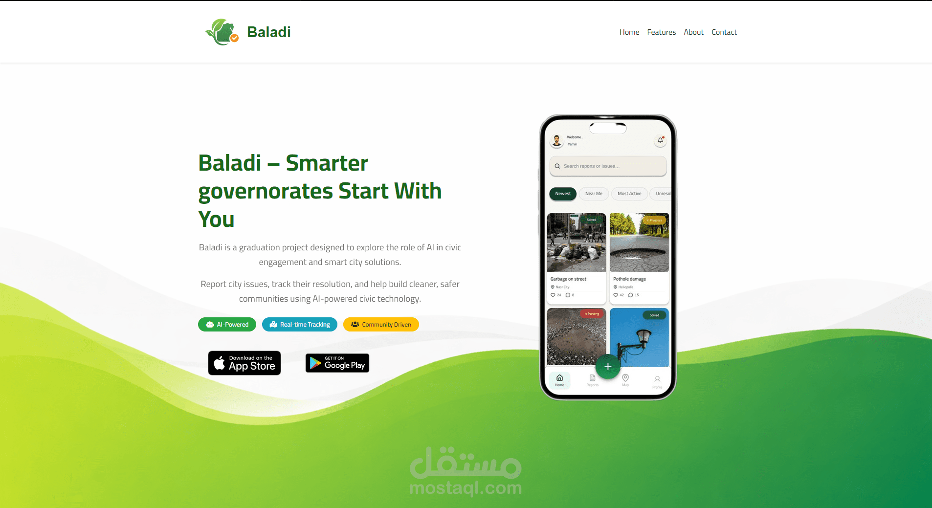 تصميم صفحة هبوط احترافية ومتجاوبة تعكس هوية مشروعك باحترافية