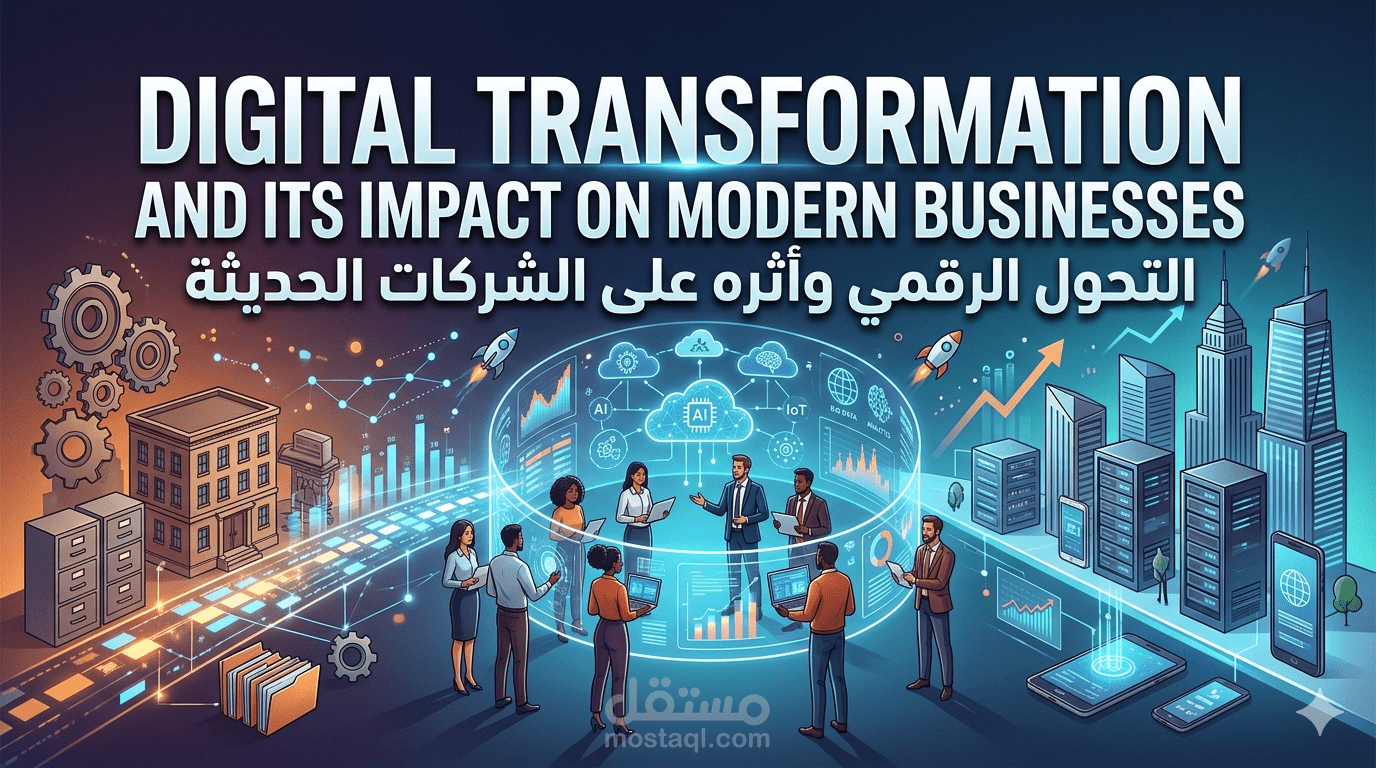ترجمة نص(تقني/تجاري) Digital Transformation and Its Impact on Modern Businesses