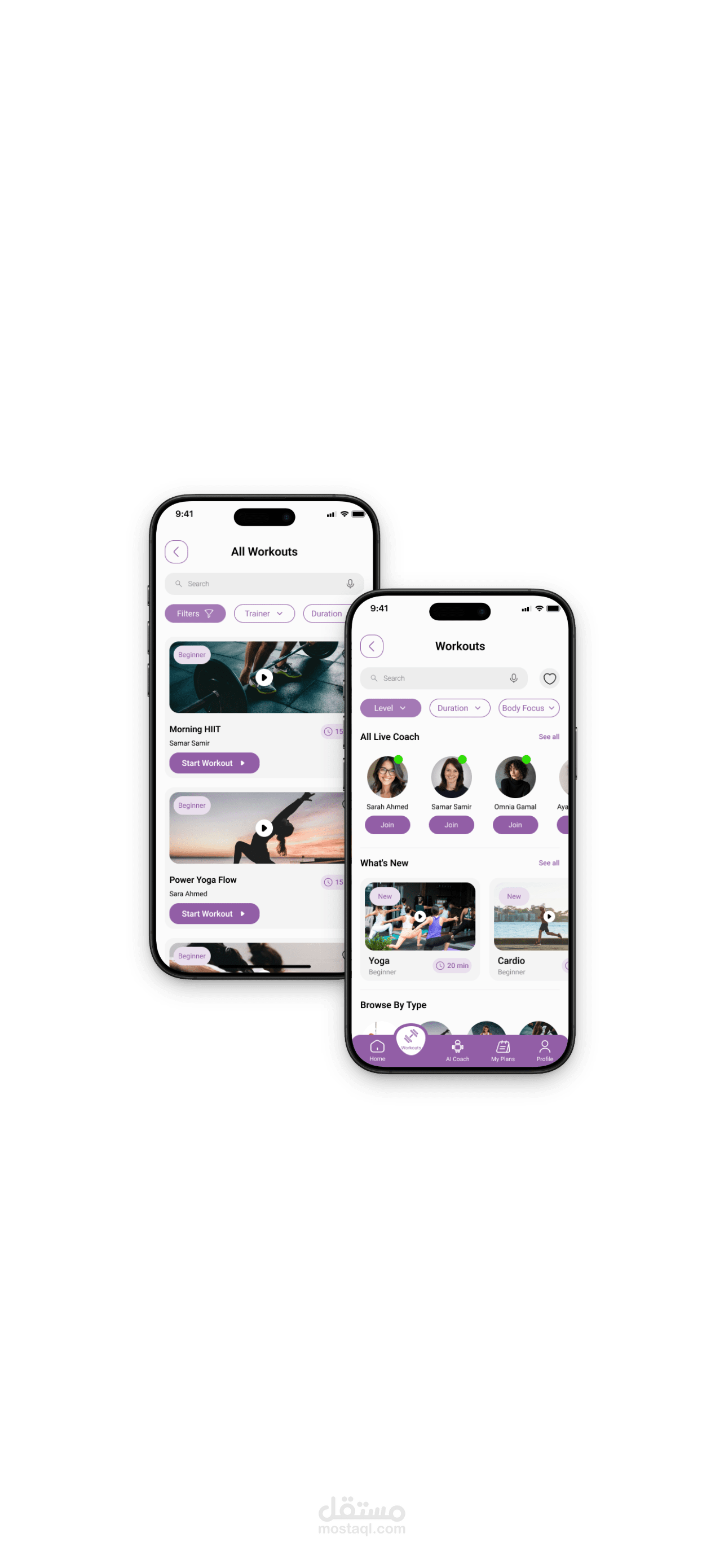 Fitness Mobile App UI/UX Design