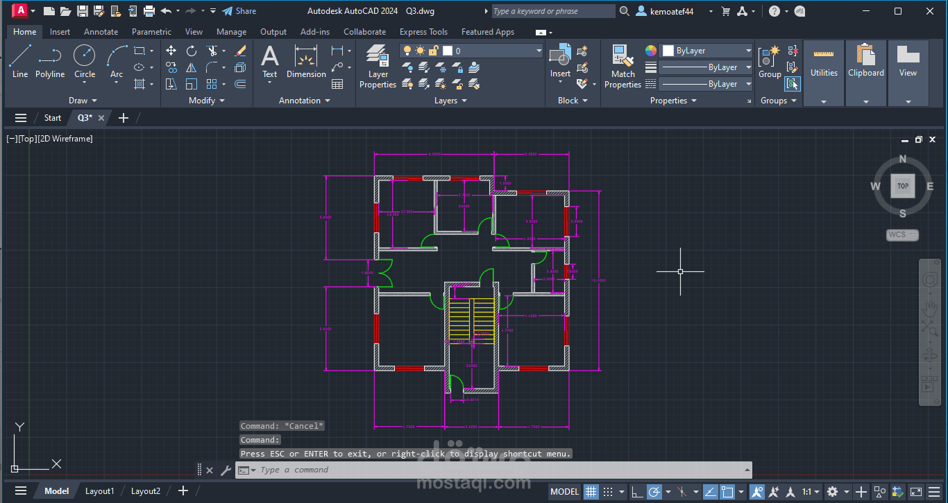 مهندس تصميم معماري متخصص في AutoCAD