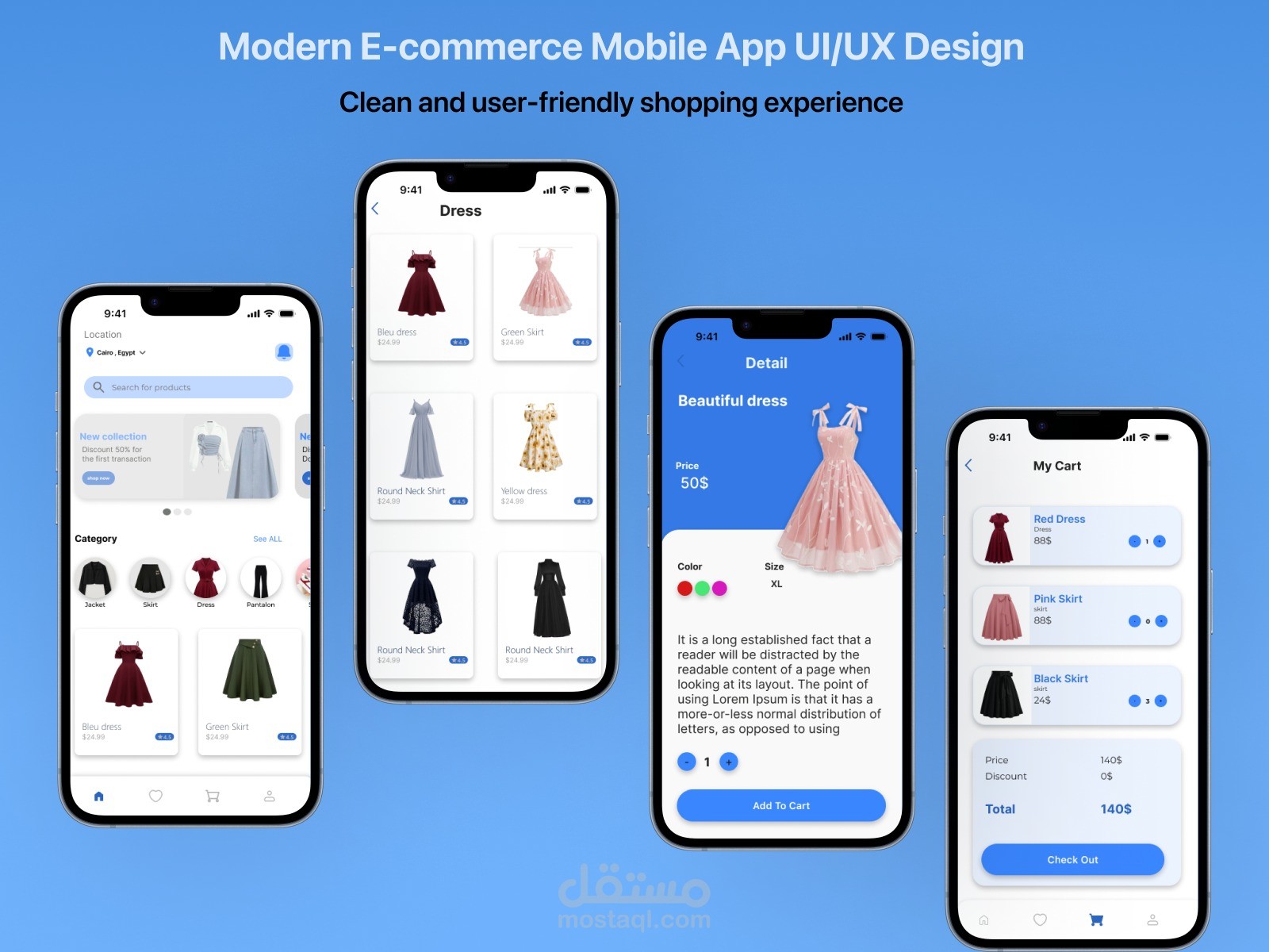 E-Commerce Mobile App Interface Design